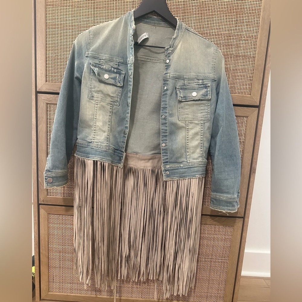 THEPERFEXT Light Blue Denim Jacket
